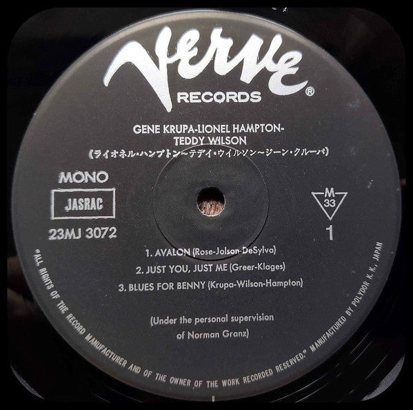 Gene Krupa - Lionel Hampton - Teddy Wilson