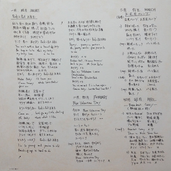 Niagara Calendar '78 = ナイアガラ・カレンダー'78