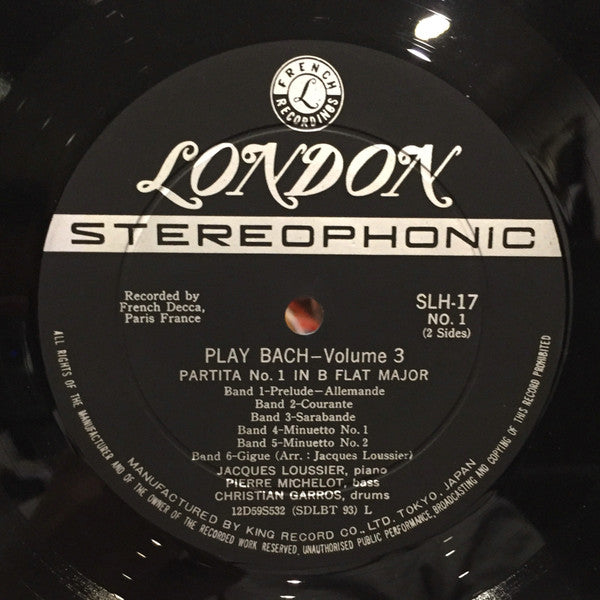 ‘Play Bach’/Vol. 3 - Portrait Of Jacques Loussier