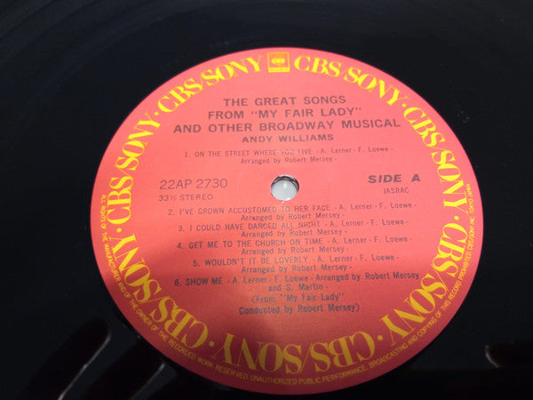 Songs From My Fair Lady And Other Broadway Hits