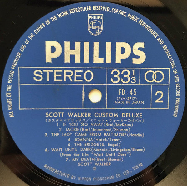 Custom Deluxe = スコット・ウォーカーのすべて