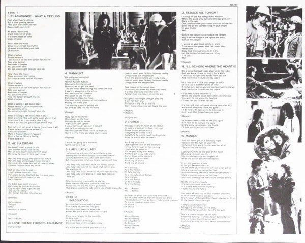 Flashdance (Original Soundtrack From The Motion Picture) = フラッシュダンス