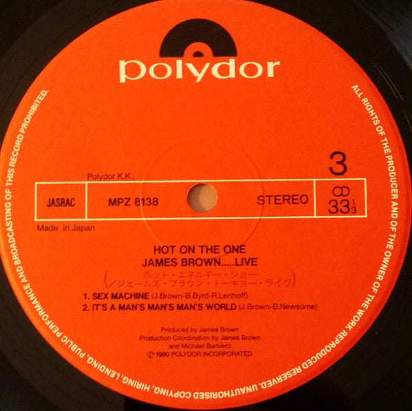 James Brown...Live • Hot On The One