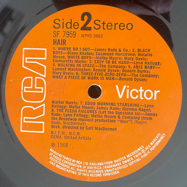 Hair - The American Tribal Love-Rock Musical - The Original Broadway Cast Recording