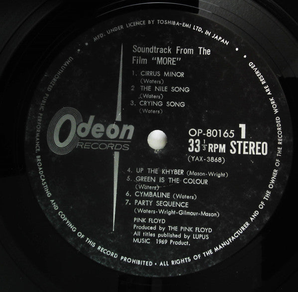 Soundtrack From The Film "More"