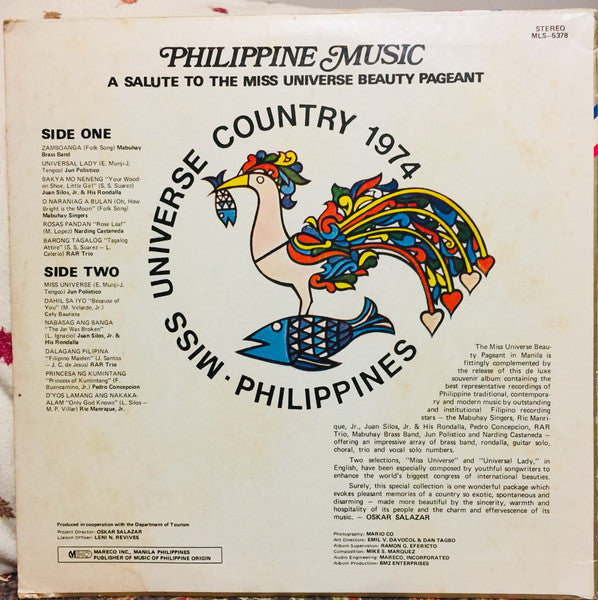 Release: Unknown Release-Vinyl-Philippines-1974-MLS 5378-13069389