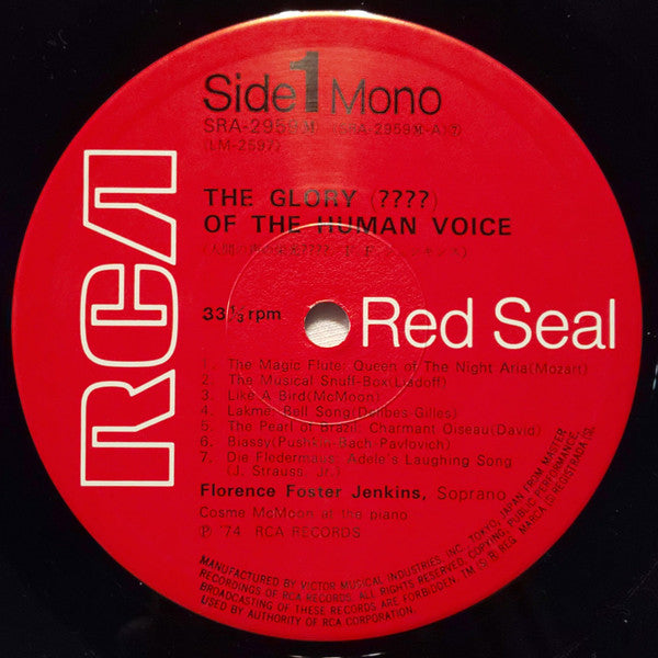 The Glory (????) Of The Human Voice = 人間の声の栄光????/F. F. ジェンキンス