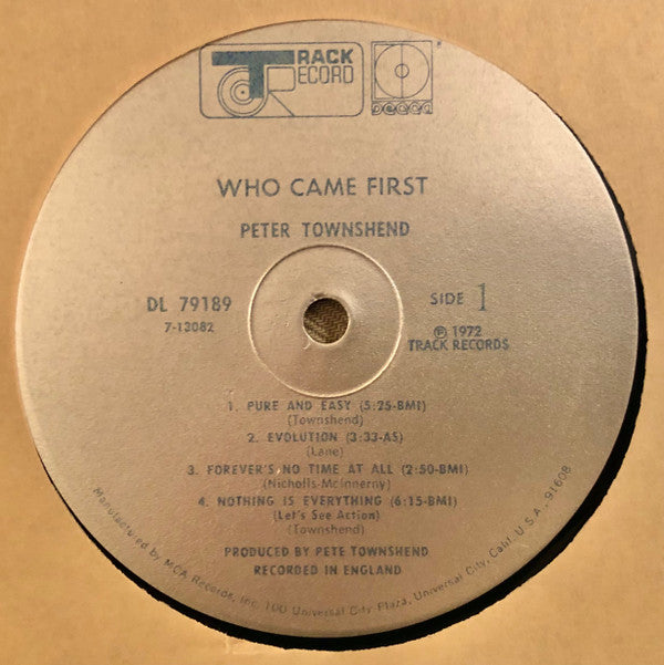 Who Came First
