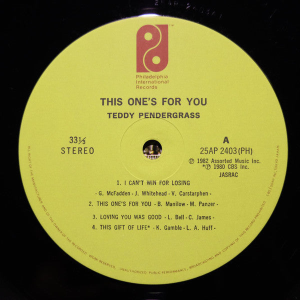 This One's For You