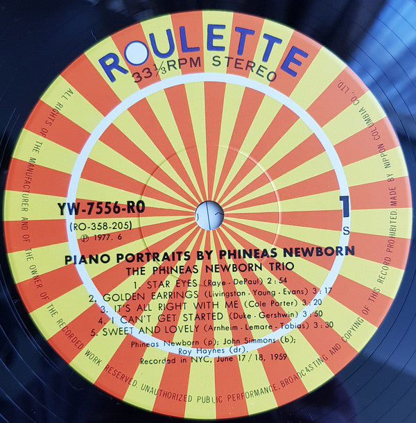 Piano Portraits By Phineas Newborn