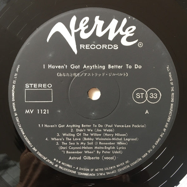 I Haven't Got Anything Better To Do