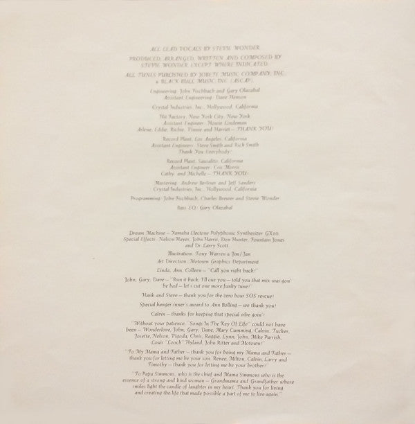 Songs In The Key Of Life