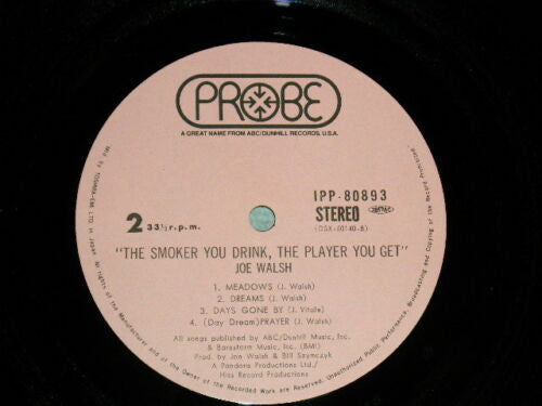 The Smoker You Drink, The Player You Get