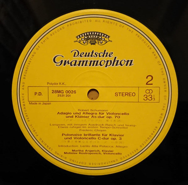 Sonate Op. 65 · Polonaise Op. 3 / Adagio & Allegro Op. 70