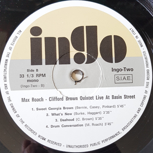Live At Basin Street, April 1956