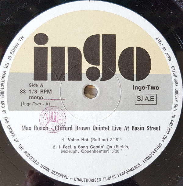 Live At Basin Street, April 1956