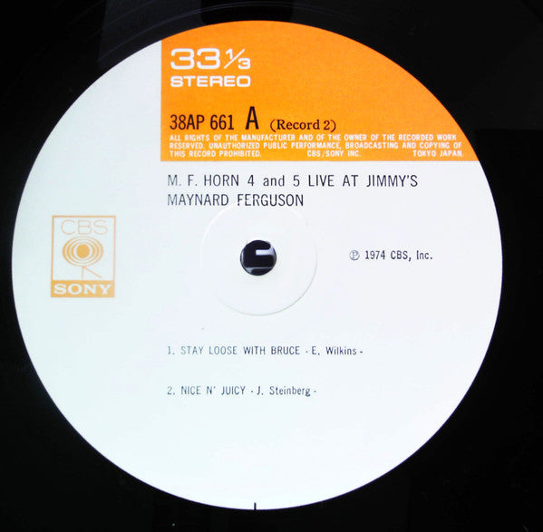 M.F. Horn 4&5: Live At Jimmy's