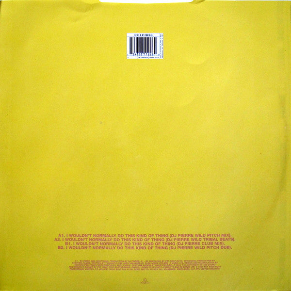 I Wouldn't Normally Do This Kind Of Thing (The DJ Pierre Remixes)