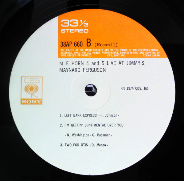 M.F. Horn 4&5: Live At Jimmy's