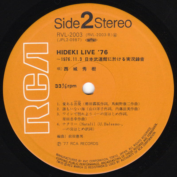 Hideki: Live '76