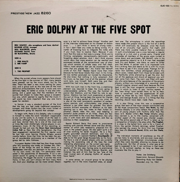 At The Five Spot, Volume 1