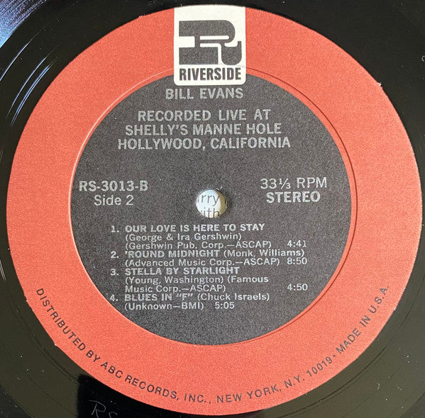 Recorded Live At Shelly's Manne Hole, Hollywood, California