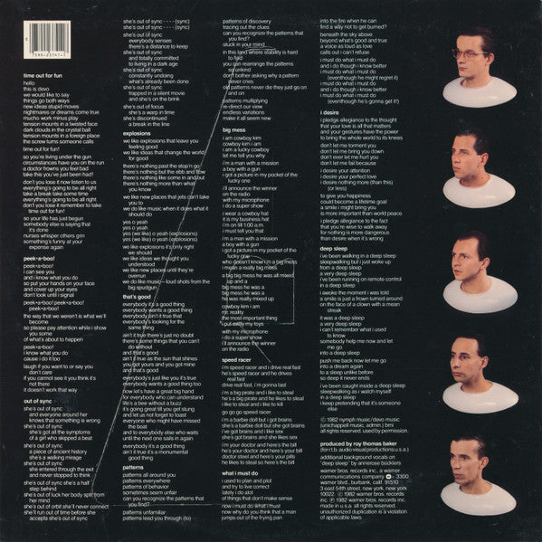 Release: Oh, No! It's Devo-Vinyl-US-1982-1-23741, 9 23741-1-13329