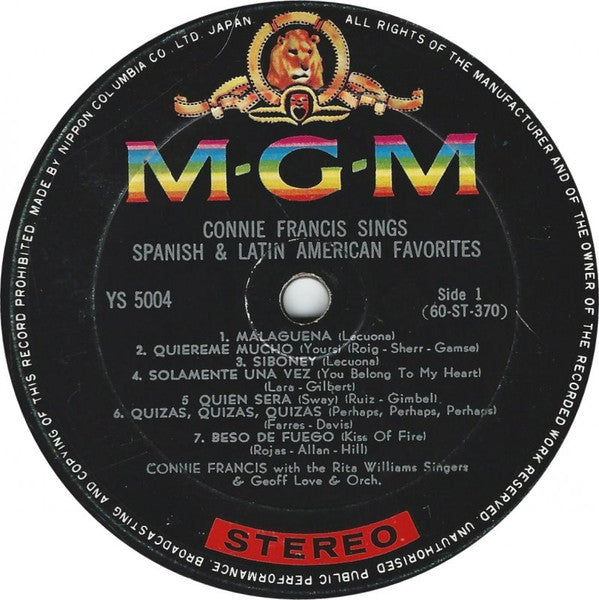 Sings Spanish & Latin American Favorites