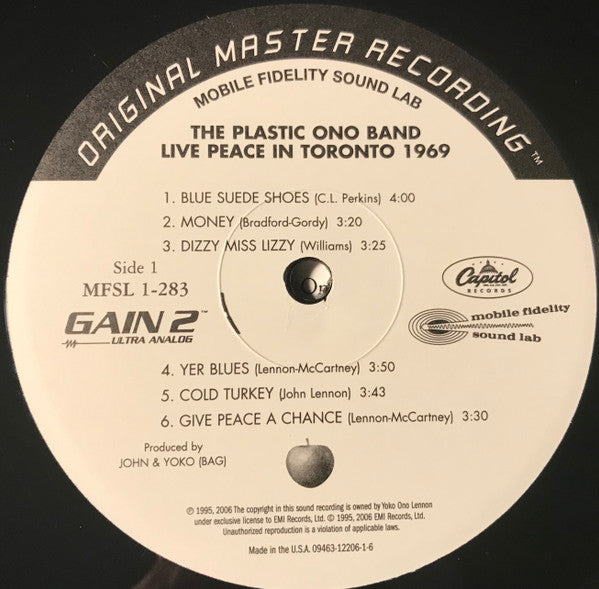 Live Peace In Toronto 1969