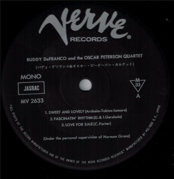 Buddy De Franco And The Oscar Peterson Quartet
