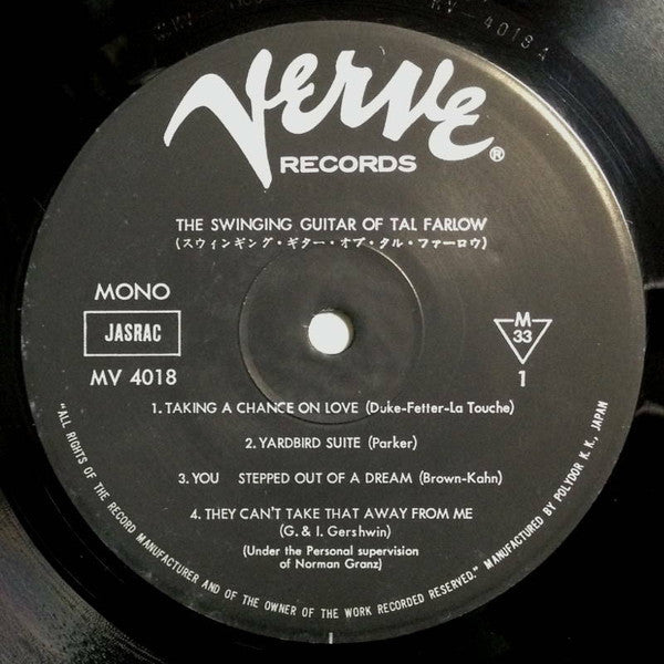 The Swinging Guitar Of Tal Farlow