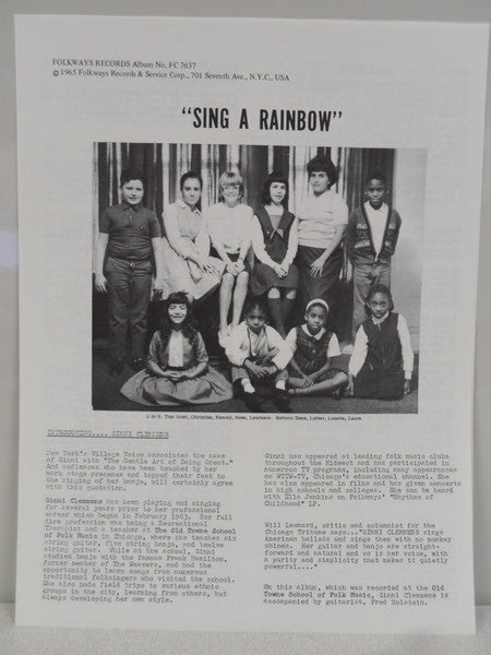 Sing A Rainbow And Other Children's Songs