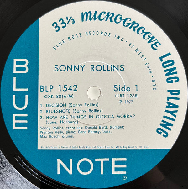 Sonny Rollins Volume 1 = ソニー・ロリンズ 第1集