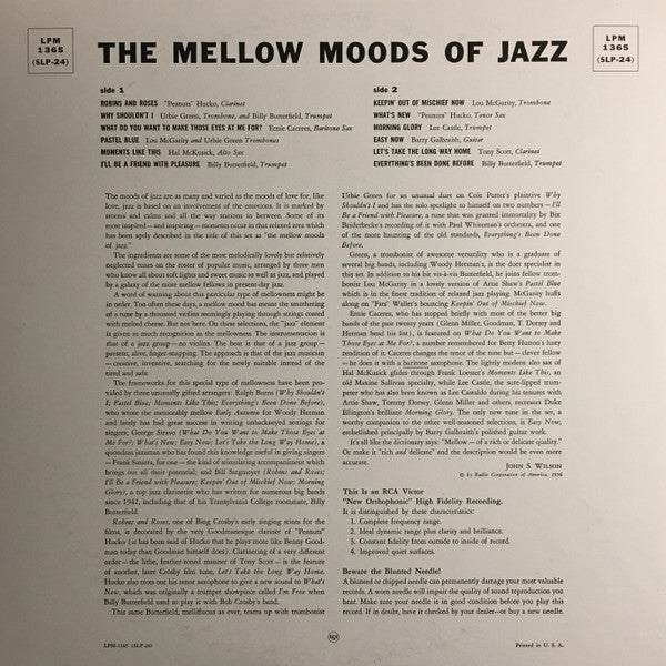 The Mellow Moods Of Jazz