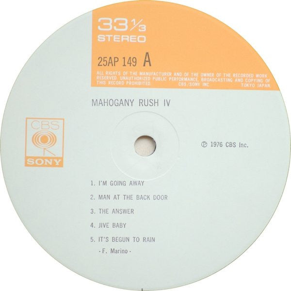 Mahogany Rush IV
