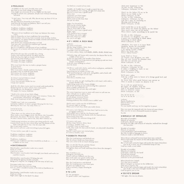 Fiddler On The Roof (Original Motion Picture Soundtrack Recording)