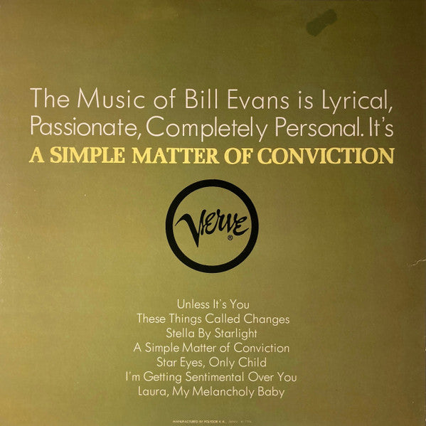 A Simple Matter Of Conviction