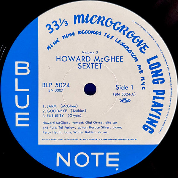 Howard McGhee Sextet Volume 2 = ハワード・マギー・セクステット Vol. 2