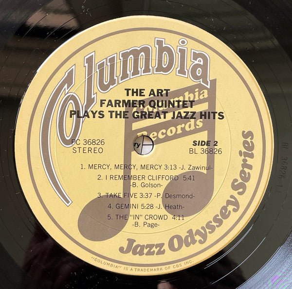 The Art Farmer Quintet Plays The Great Jazz Hits