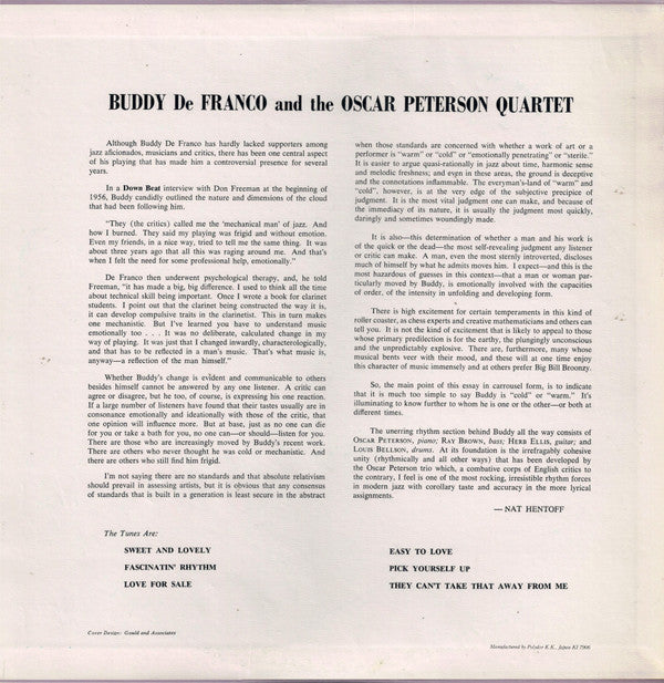 Buddy De Franco And The Oscar Peterson Quartet
