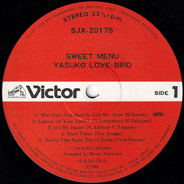 Sweet Menu = スウィート・メニュー