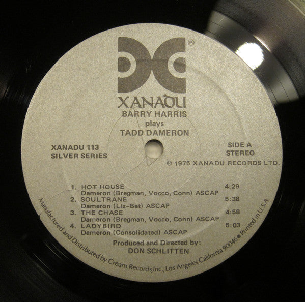 Barry Harris Plays Tadd Dameron