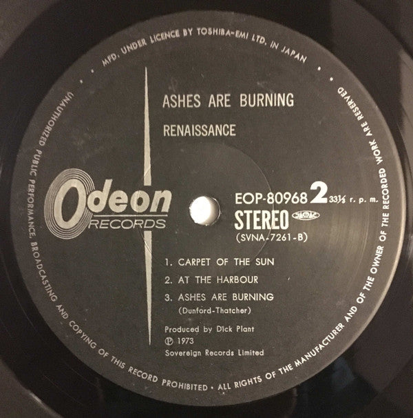 Ashes Are Burning