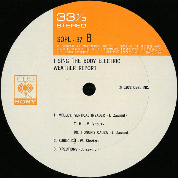 I Sing The Body Electric