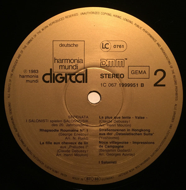 Serenata • I Salonisti Spielen Salonmusik