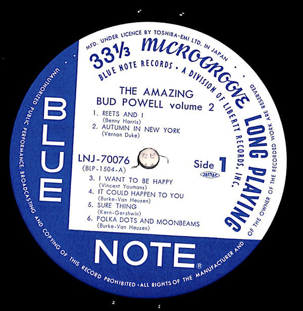 The Amazing Bud Powell, Volume 2