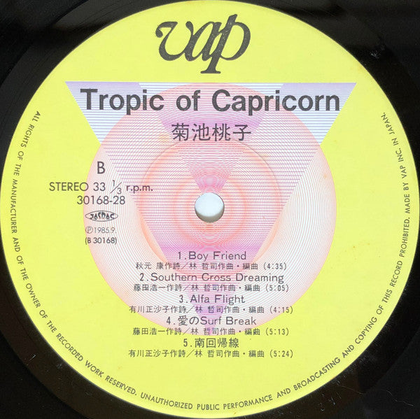 Tropic Of Capricorn =トロピック・オブ・カプリコーン 南回帰線