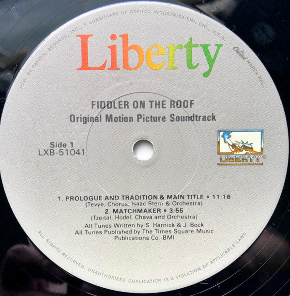 Fiddler On The Roof (Original Motion Picture Soundtrack Recording)