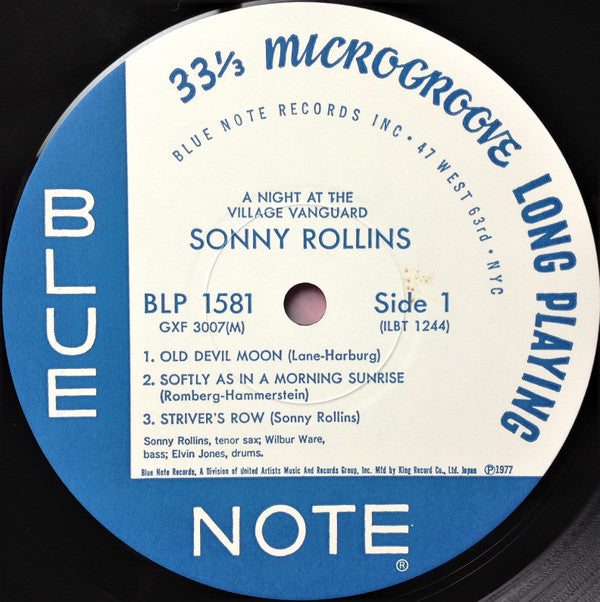 A Night At The "Village Vanguard" = ヴィレッジ・ヴァンガードの夜