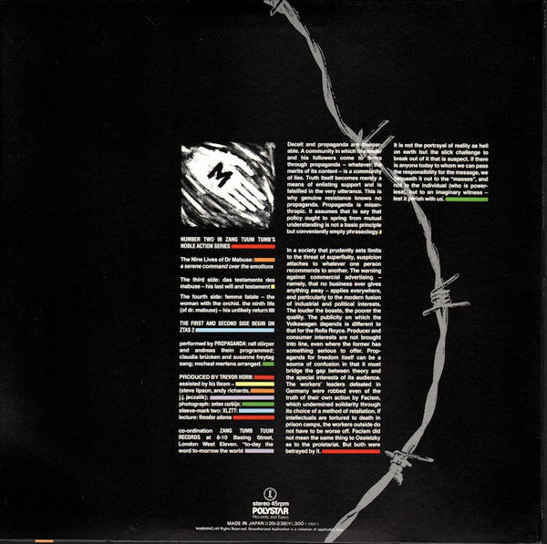 Release: The Nine Lives Of Dr. Mabuse-Vinyl-Japan-1984-13SI-238, 13SI-238, 13SI-238-1280421